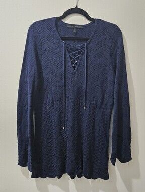 White House Black Market Sweater, Size Petite Large, Good Condition, Navy
